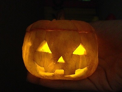 ハロウインかぼちゃのランプ