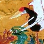 金箔？銀箔？に描く