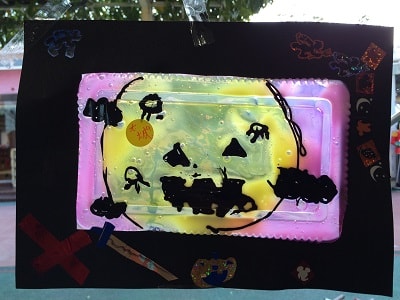 ハロウィンステンドグラス