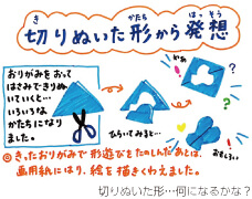 切りぬいた形…何になるかな？