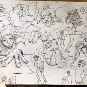 ひとひとおえかき