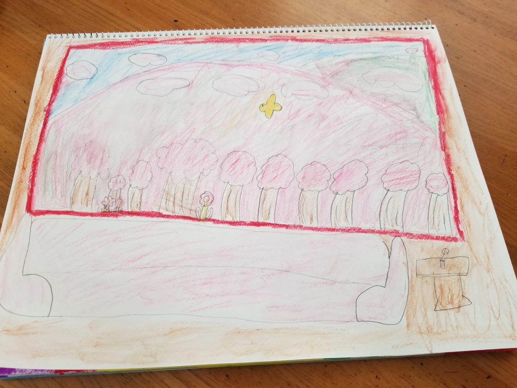 お花見列車から見えたけしき