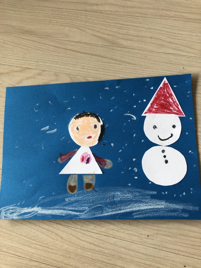 ゆきだるまつくったよ