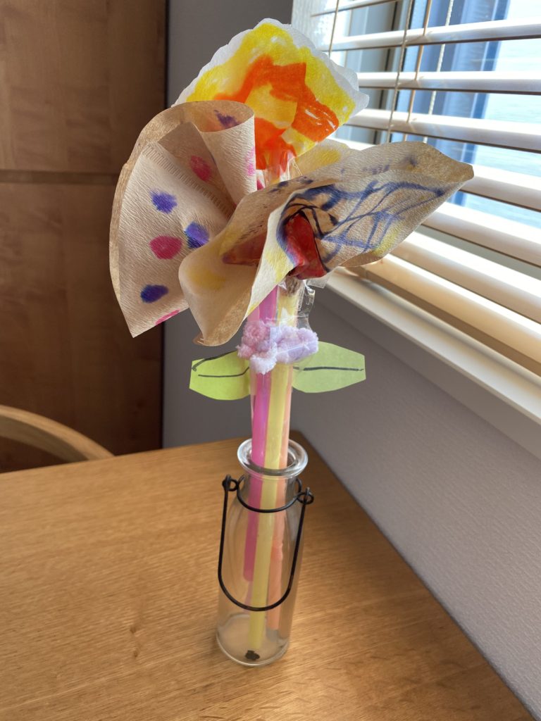 コーヒーフィルターフラワー