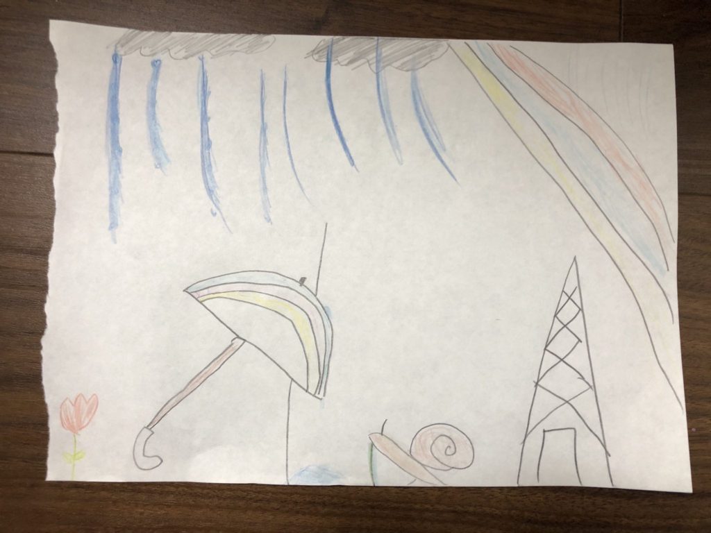 小降りでポツポツ