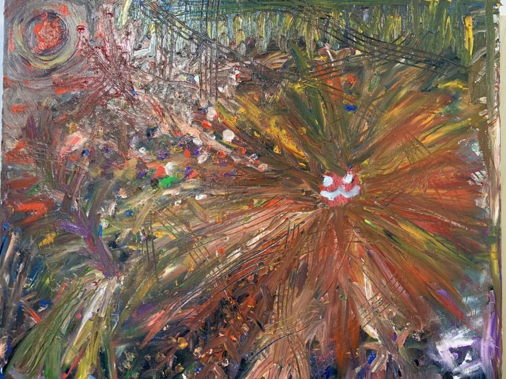 月夜のライオン