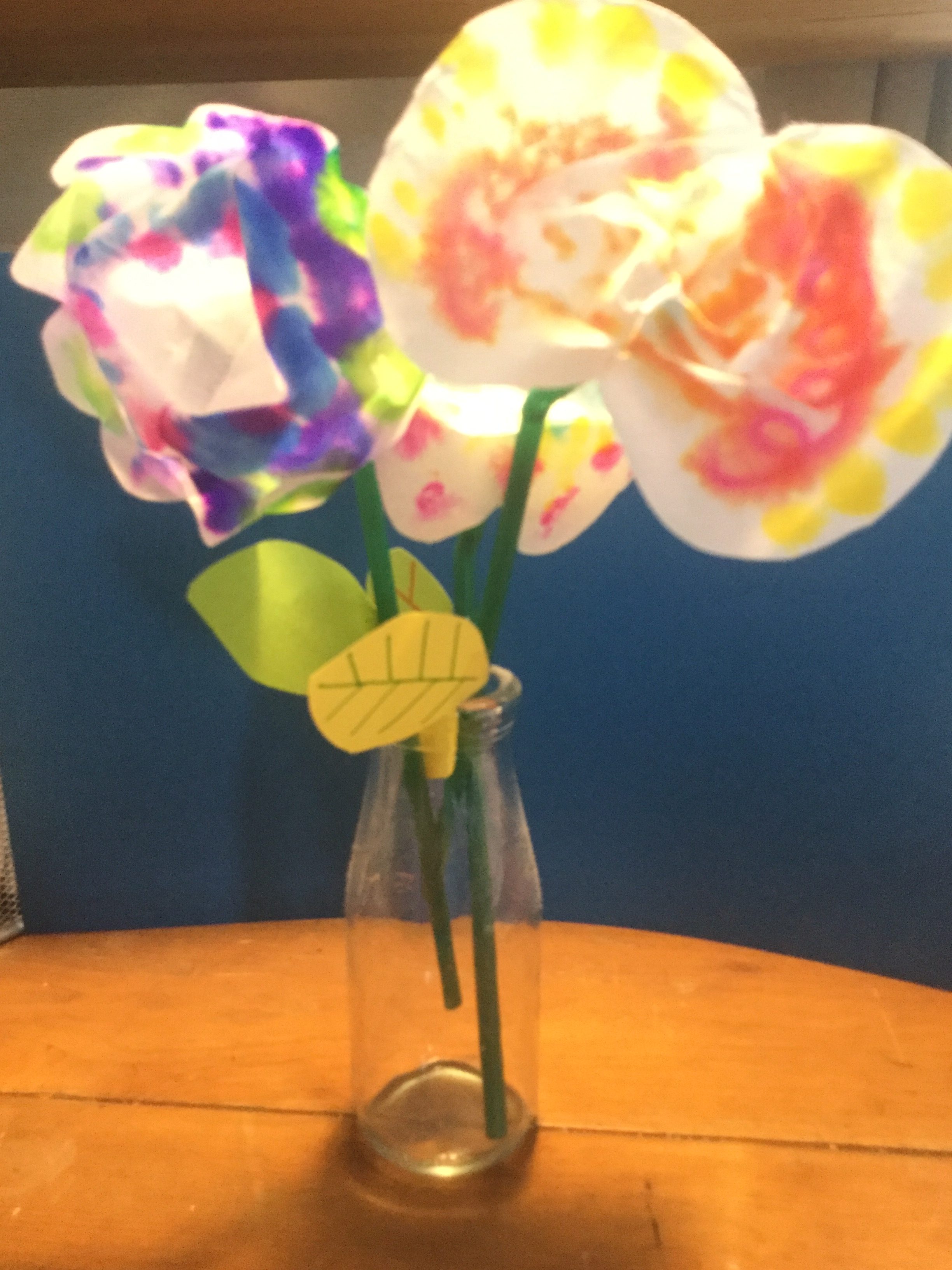 幼児 工作 コーヒーフィルターフラワー 芸術による教育の会 会員サイト