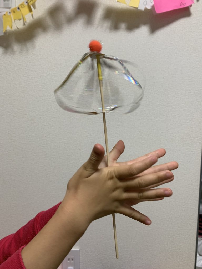 シャボン玉まわし