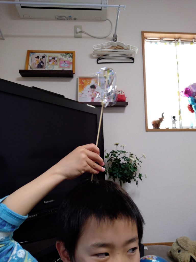 シャボン玉作り失敗