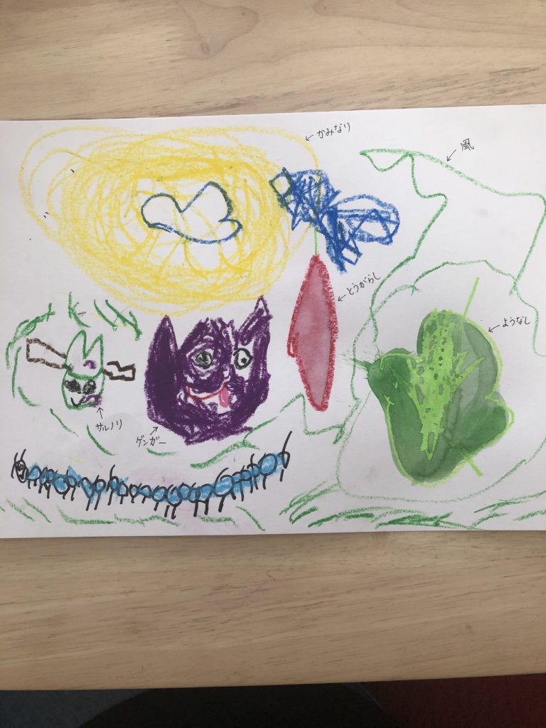 4/25 zoomレッスン「自由画」