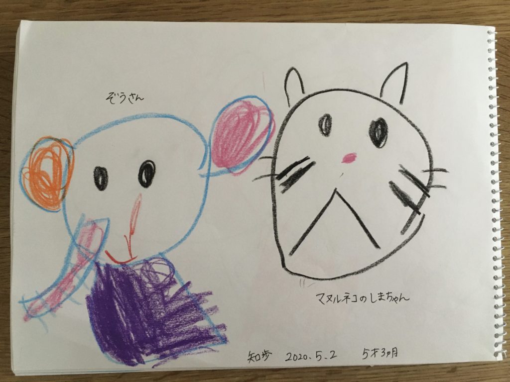 ぞうさんとしまちゃん