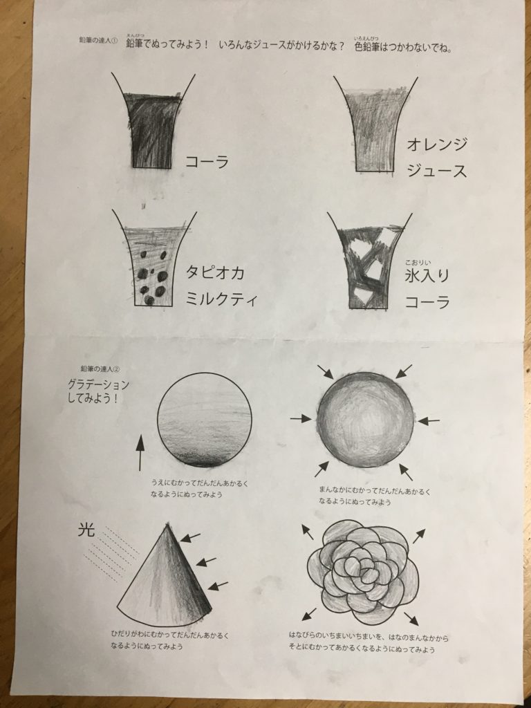 飲み物とグラデーション