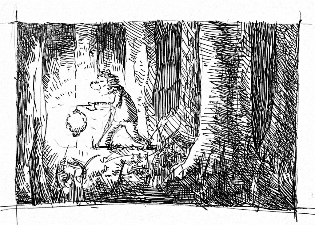 くまざわさんらくがき