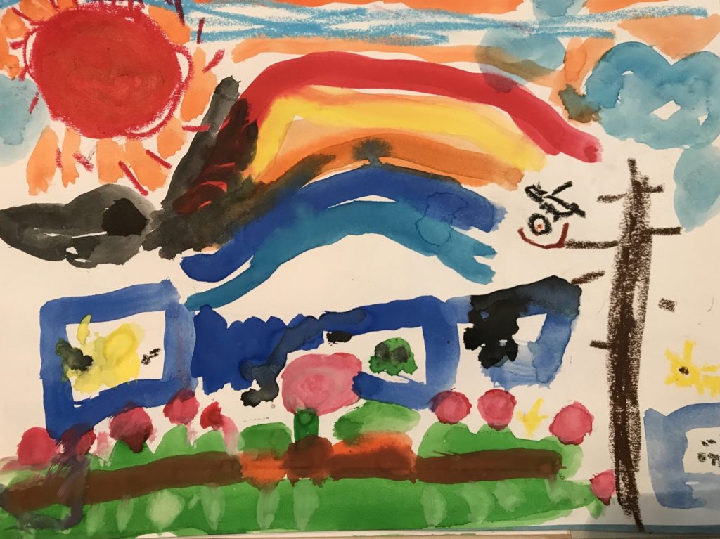 たいようとカラス