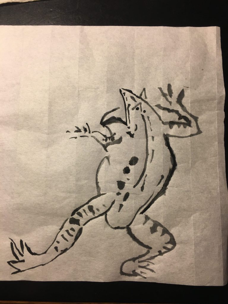 擬人化動物絵巻　かえるさん