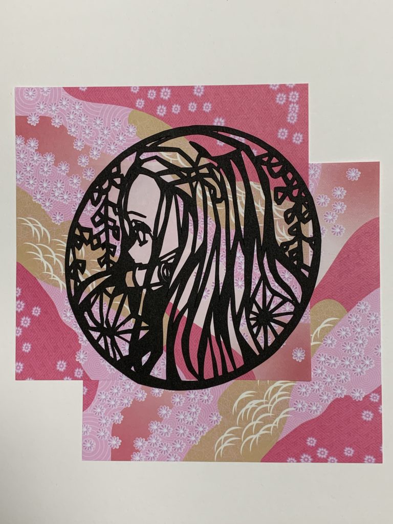 切り絵　ねずこ