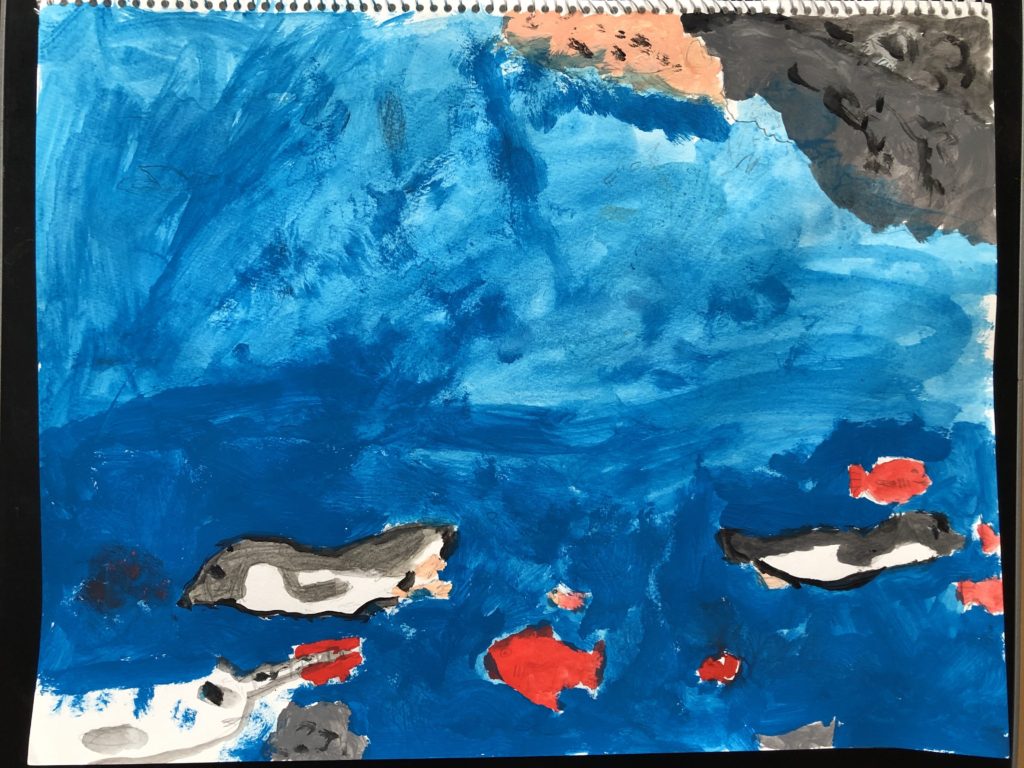 およぐペンギン