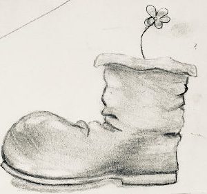 長靴の花