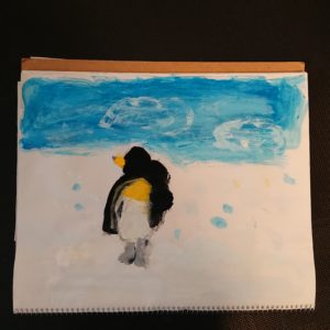 雪のペンギン