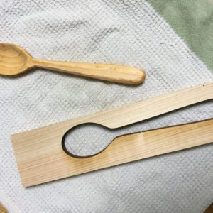 手作り　木のスプーン