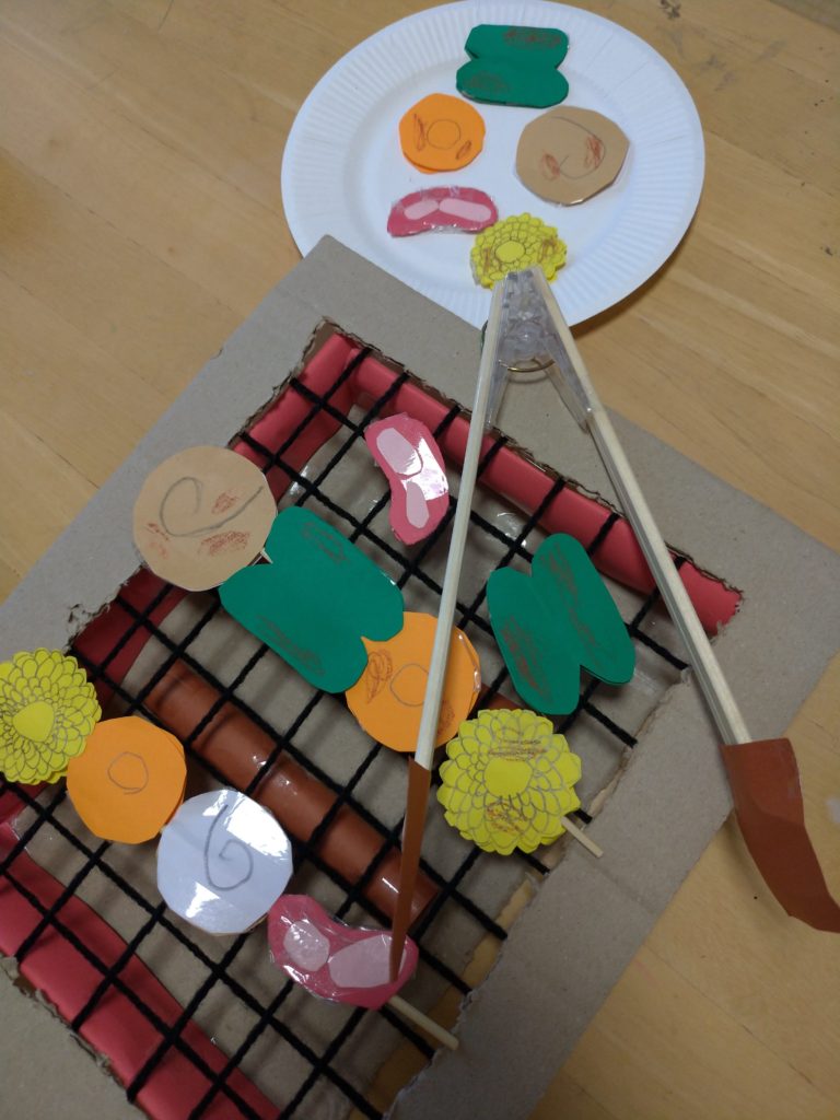 バーベキューごっこ