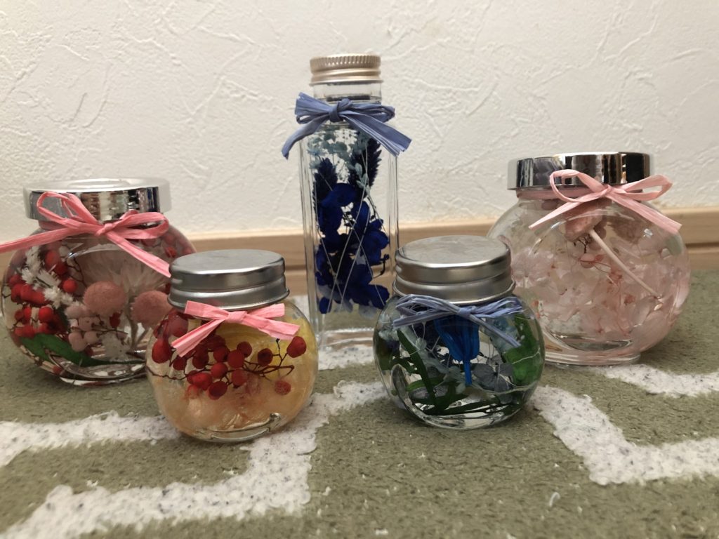 ハーバリウムとコースター