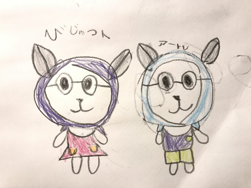 美術教室のキャラクター