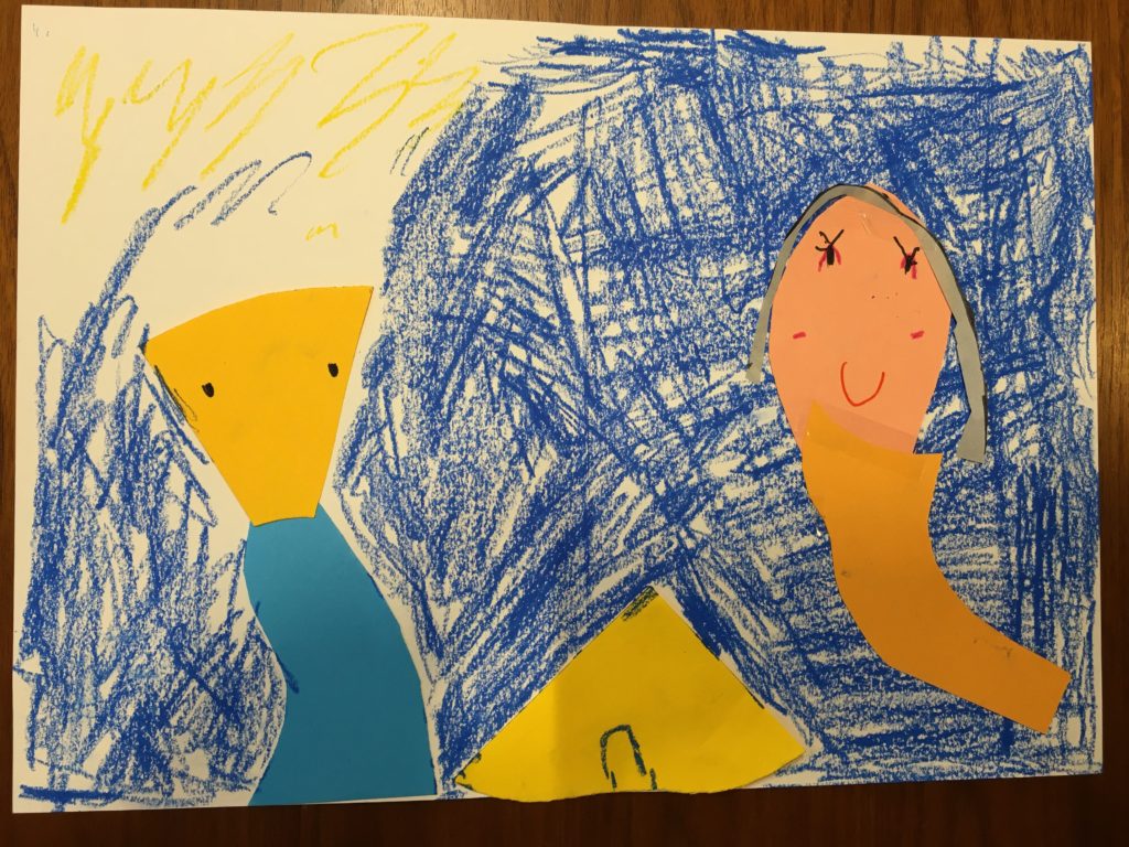 海の中のキャンプ