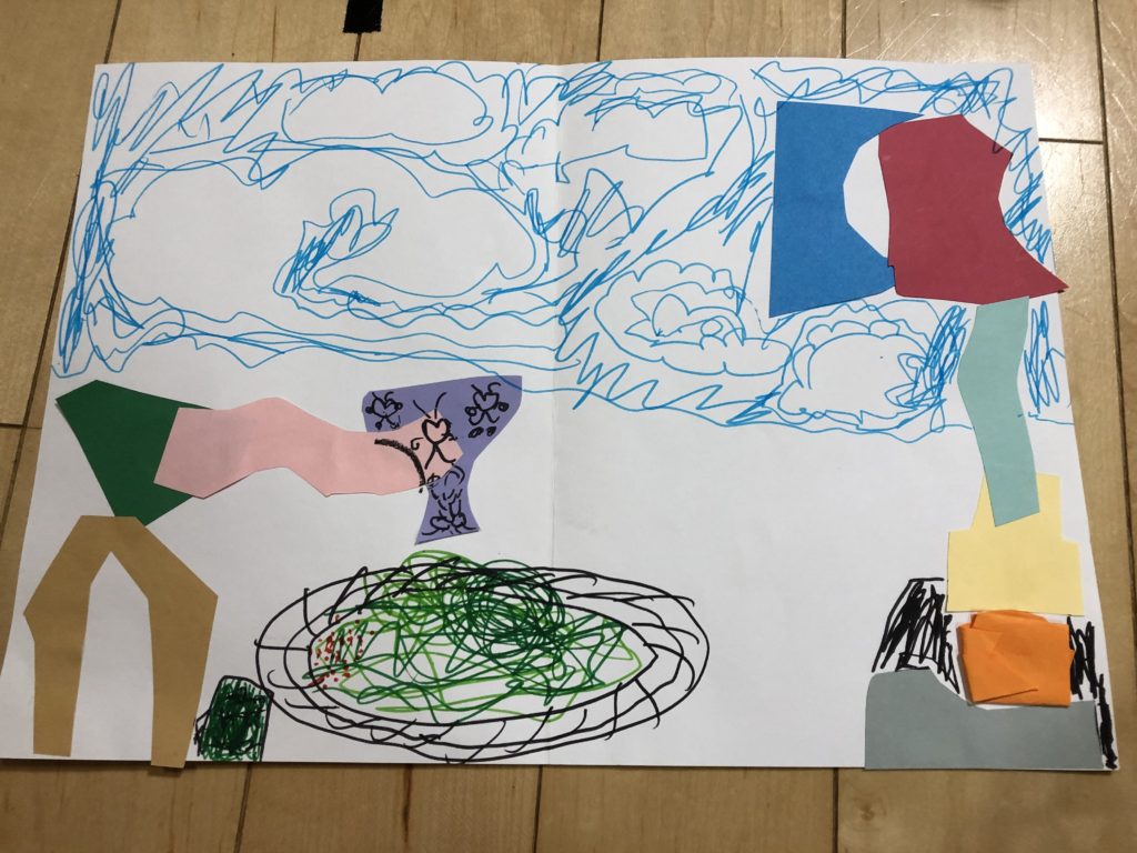 綺麗なグラスと旗