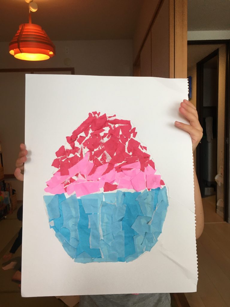 いちごのかき氷