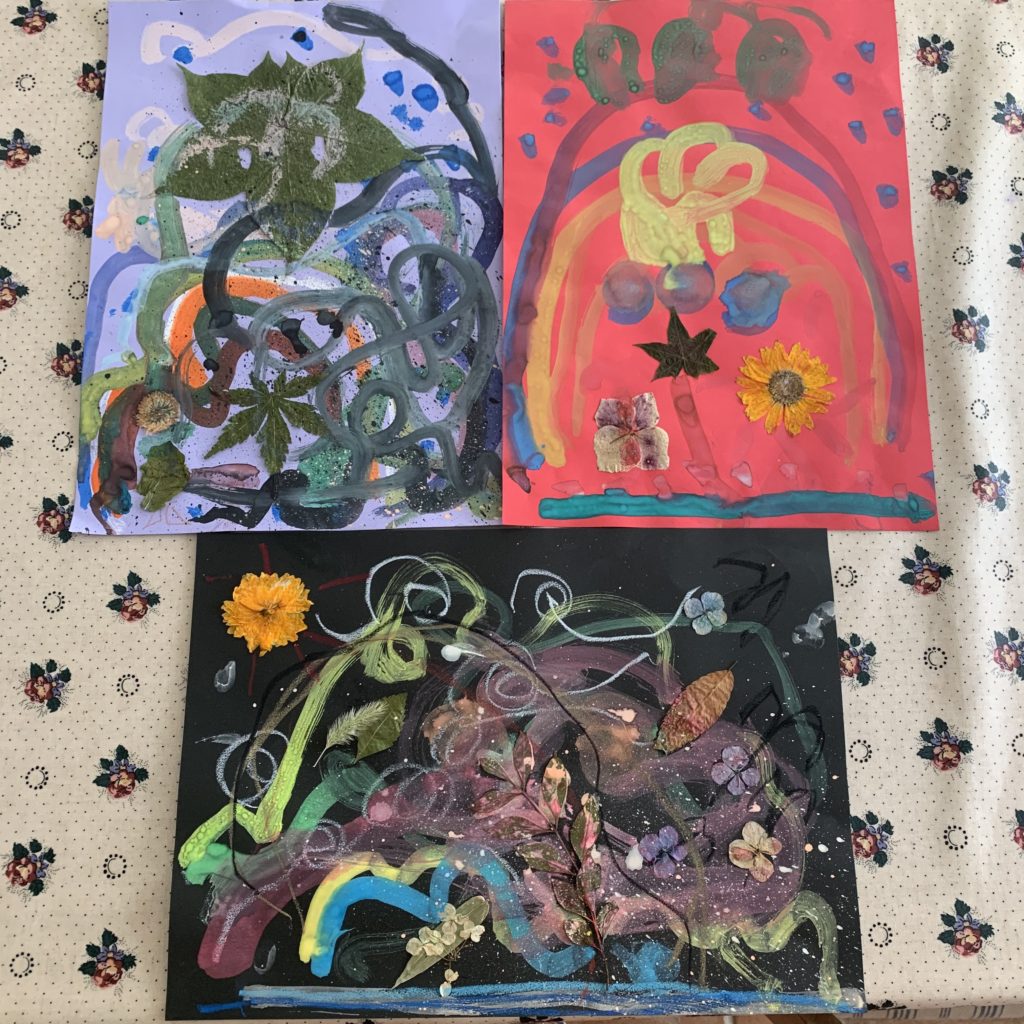 押し花を使って♪つづき☆