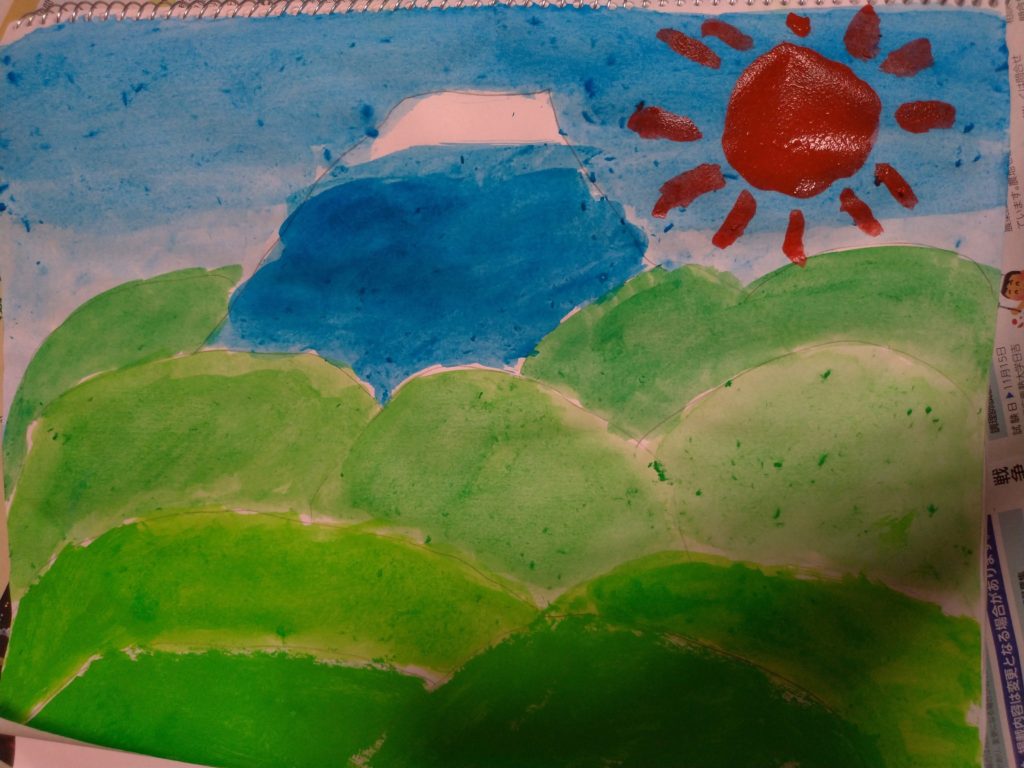 グラデーションを使った空気遠近法