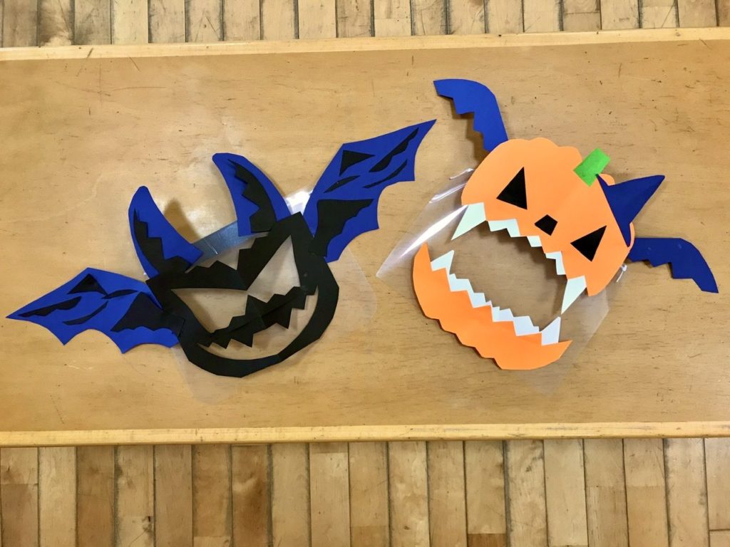 ハロウィンのフェイスシールド🎃