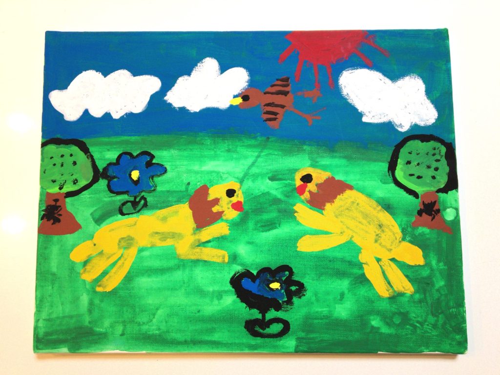 ライオンとライオンの戦い ✧完成✧