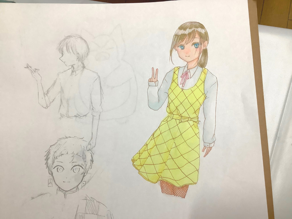 セリアのコミックペン(？)で