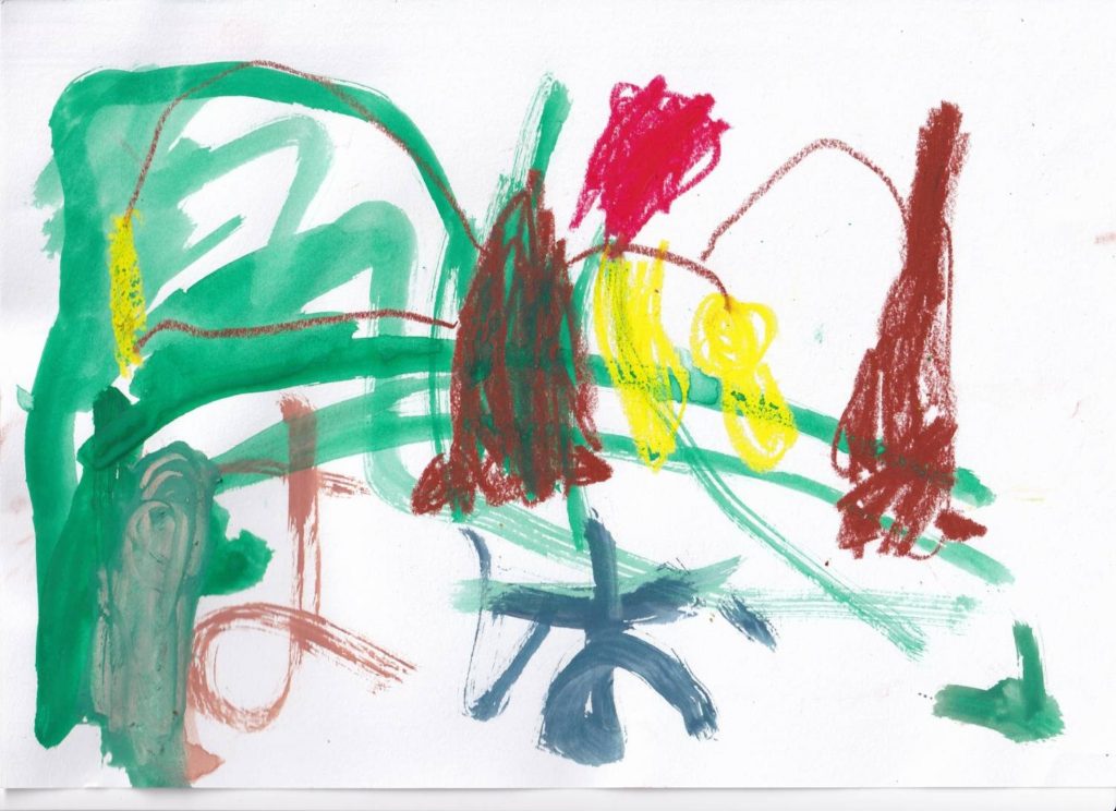 秋の紅葉、はやぶさ、虹、車