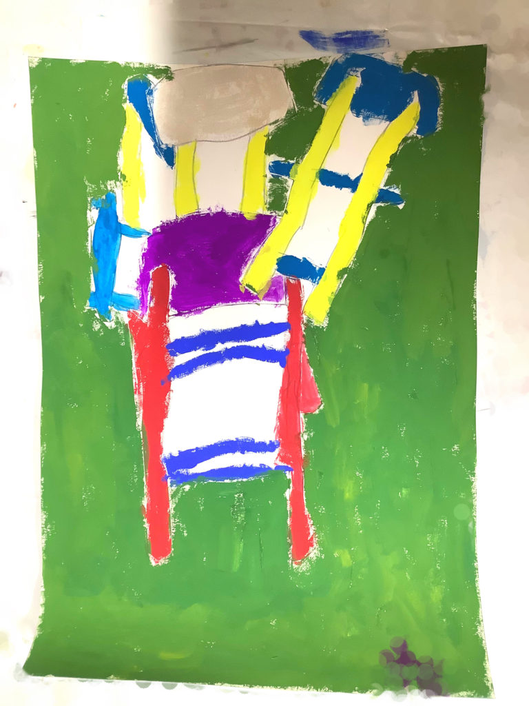 イスをいろんな向きから