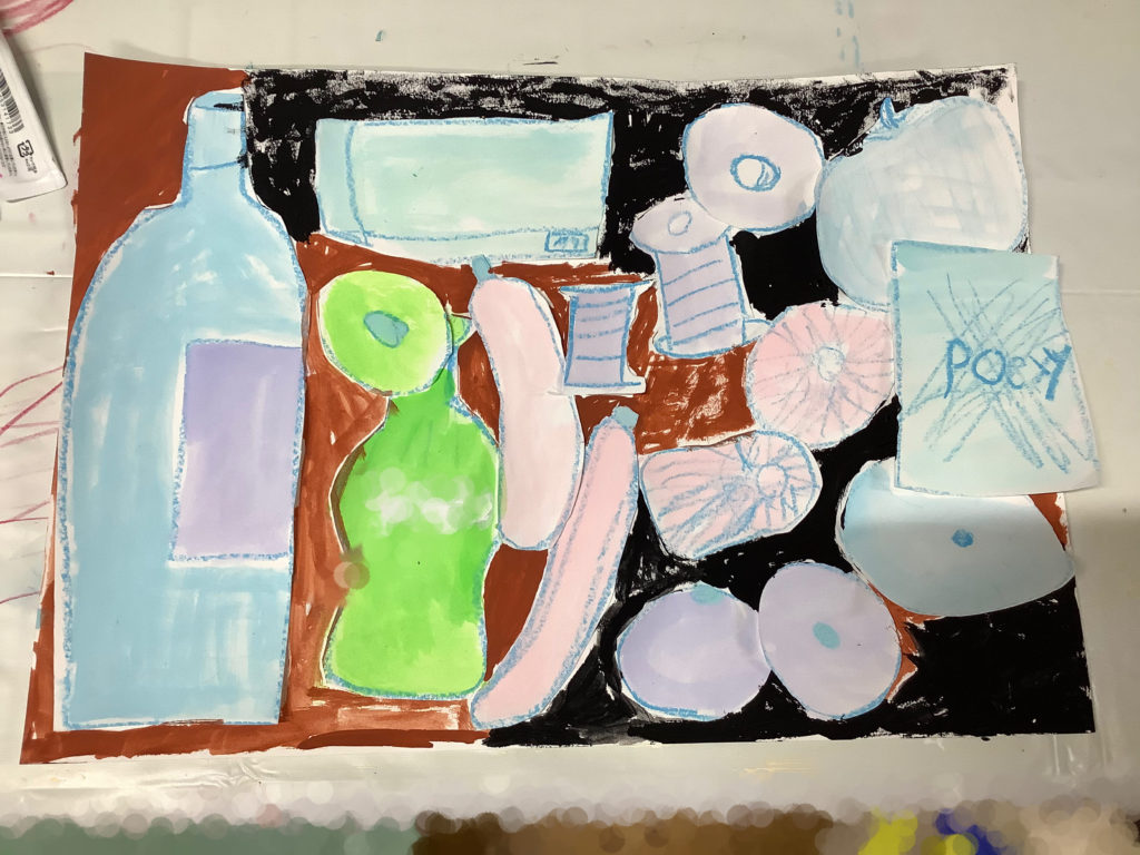 ビンのラベルにサインをいれたよ