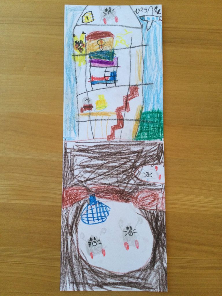 もぐら達の5階建てのお城