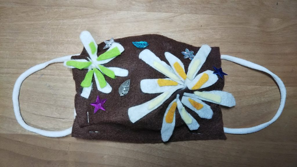 冬マスク～雪の結晶