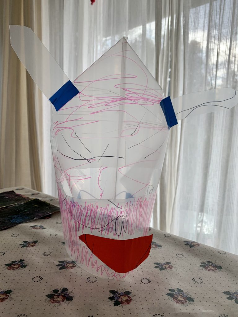 鬼フェイスシールドとスクラッチ