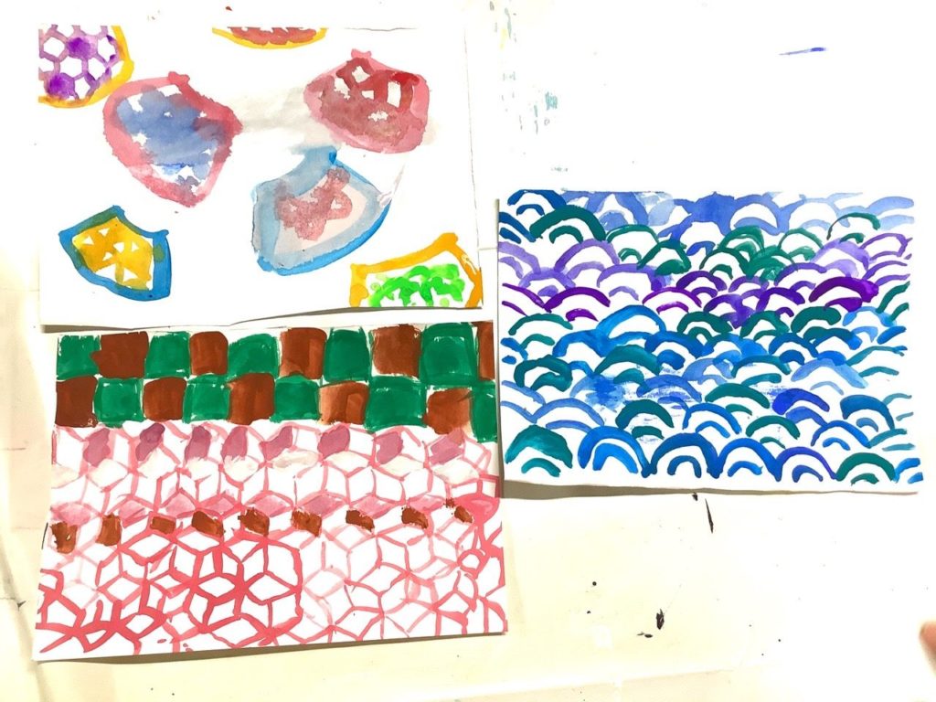 1週目はもようづくり