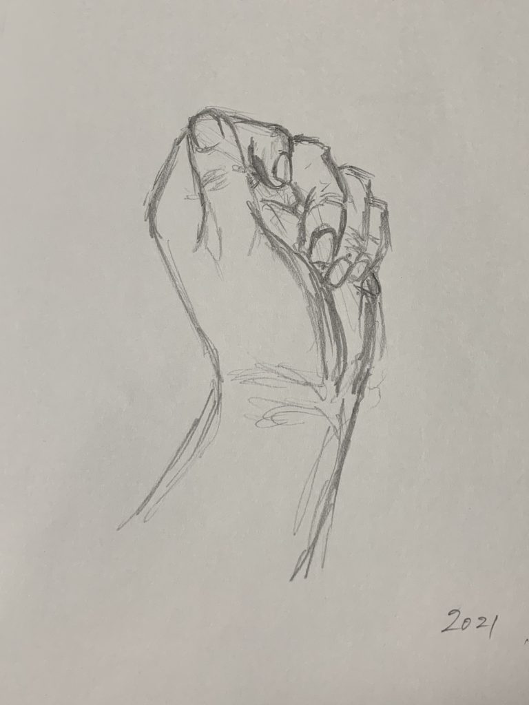 クロッキー　手（制限時間5分）