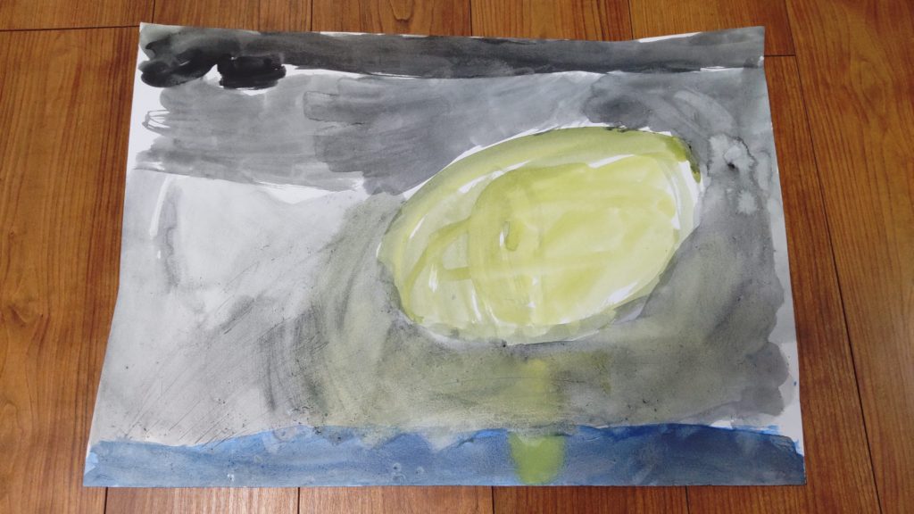 つきのひかりにあふれてるせかい