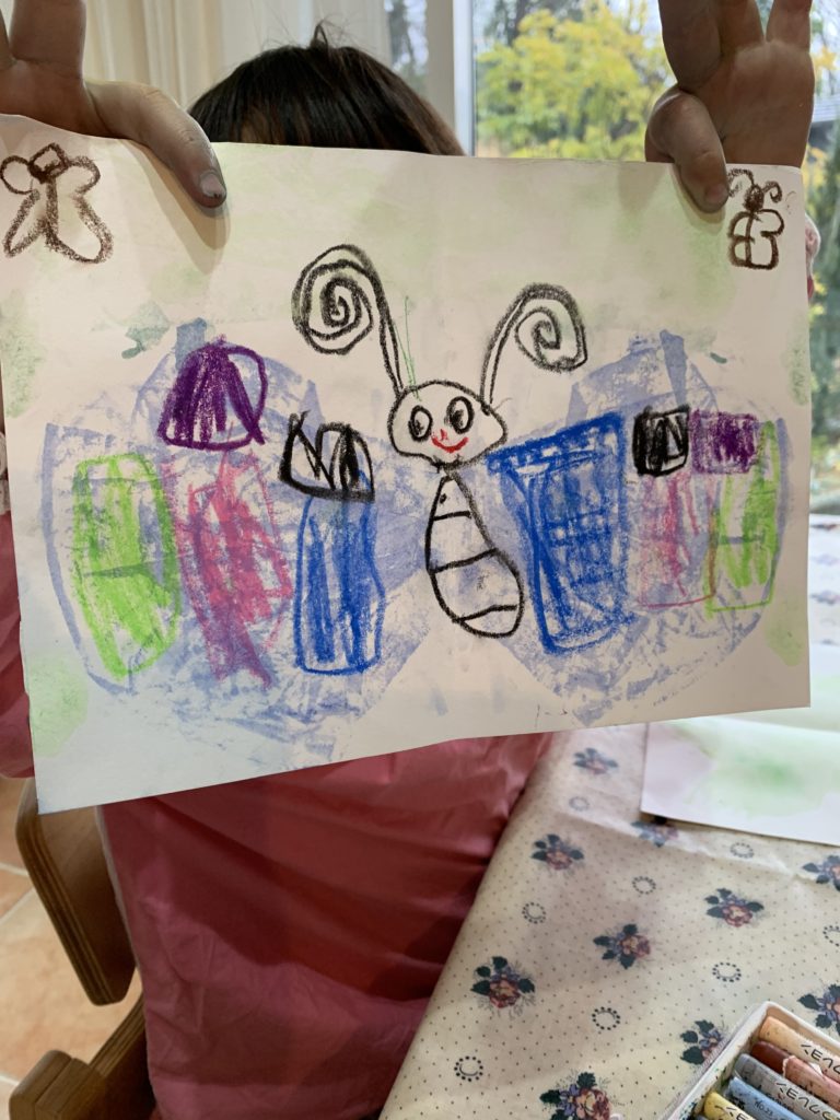 デカルコマニーと最近のお絵かき、工作