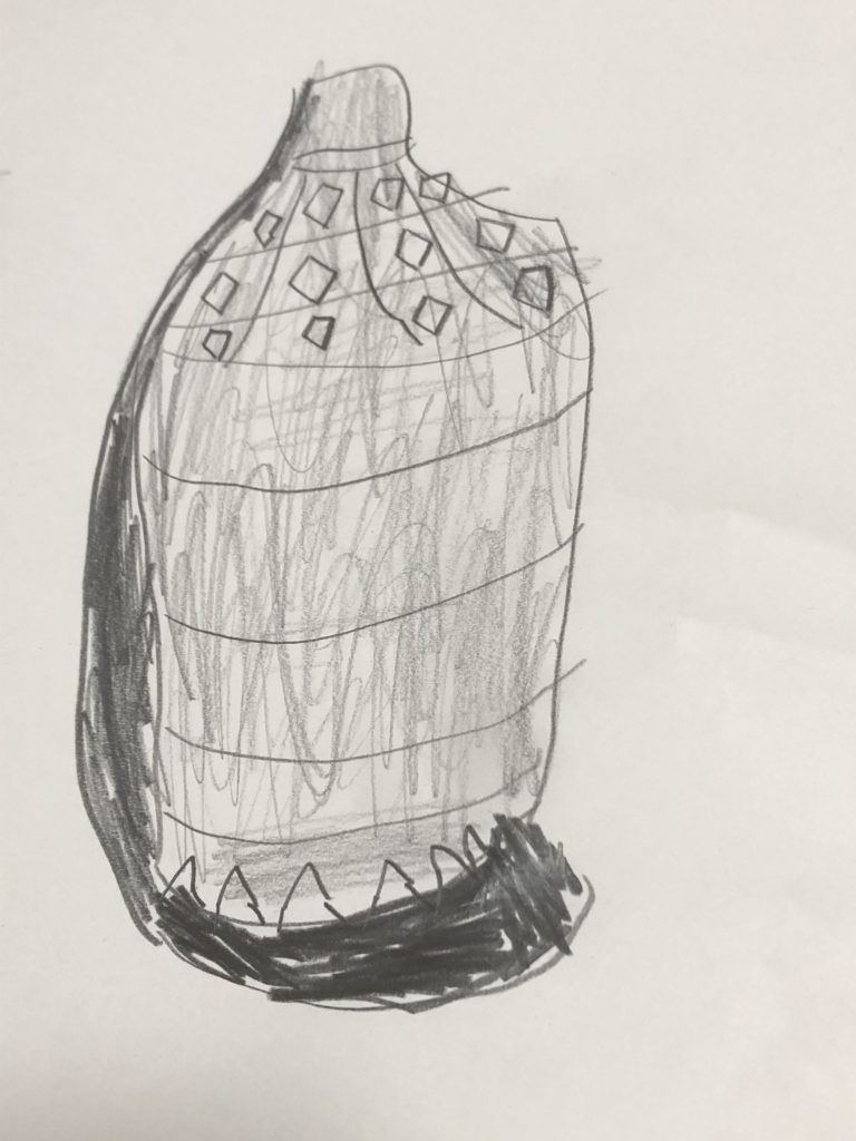 ペットボトルのデッサン