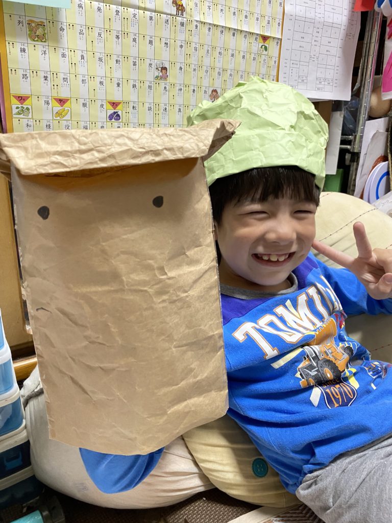 僕とクラフトくんの帽子