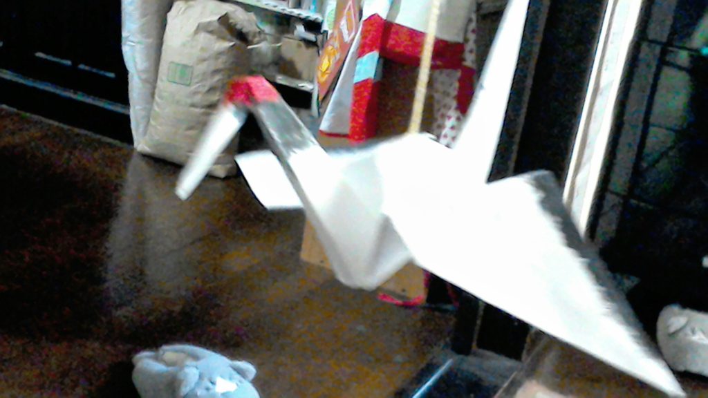 折り紙丹頂鶴