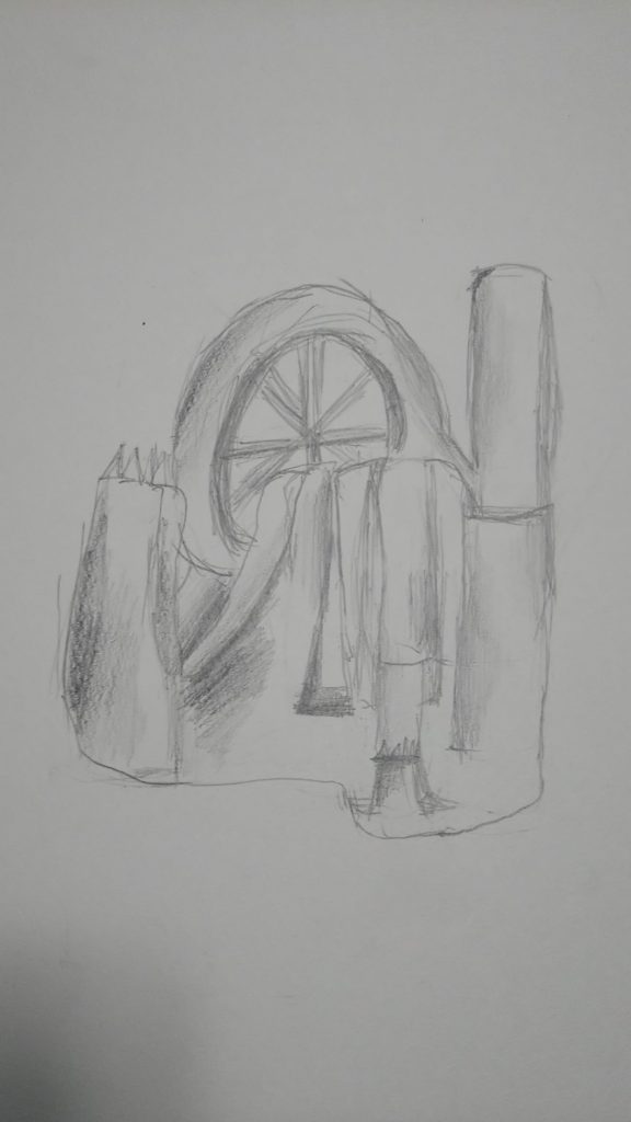 セロハンテープでピカソ