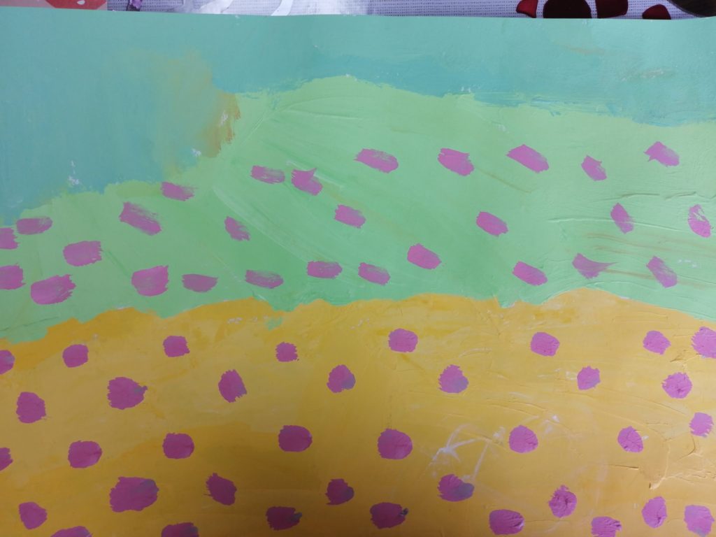 アクリル絵の具にチャレンジ